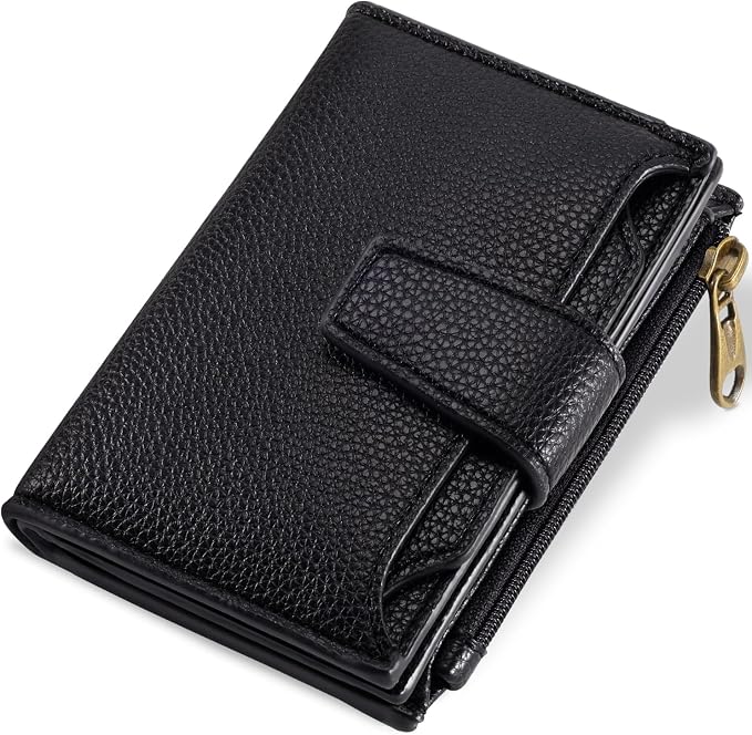 Airkit Small Leather Wallet for Women – RFID Bifold Card Holder