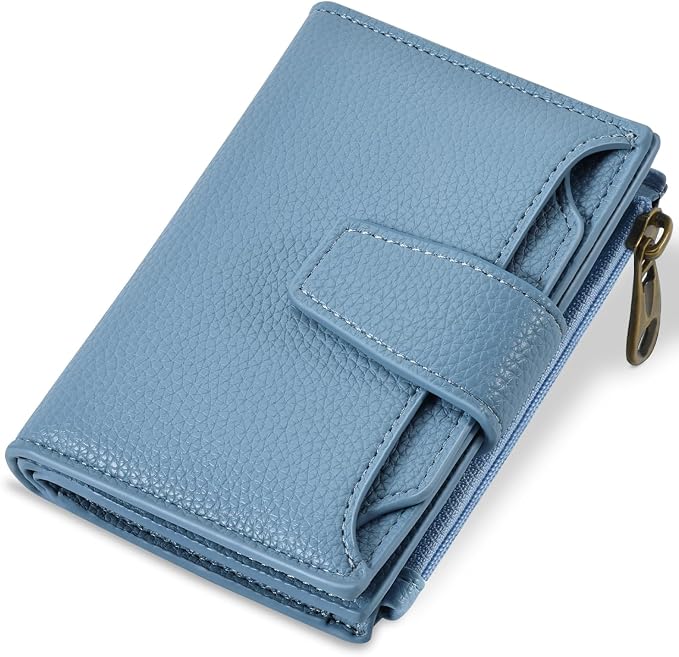 Airkit Small Leather Wallet for Women – RFID Bifold Card Holder
